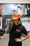 Neon Orange & Black Foam Trucker Hat